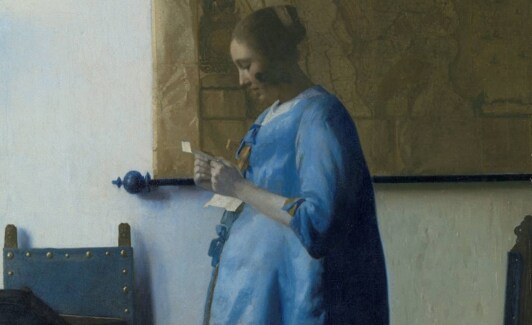'Mujer leyendo una carta. (1662-64) Johannes Vermeer .'