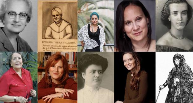 Retrato de las diez autoras que se incorporan a la colección. /c7