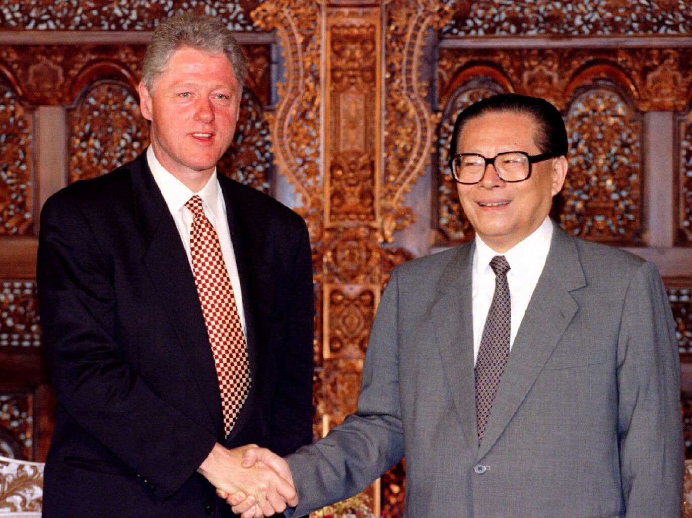 Con Bill Clinton en Yakarta en 1994.