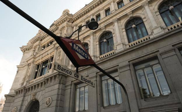 Fachada del Banco de España. 